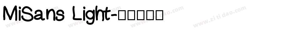 MiSans Light字体转换